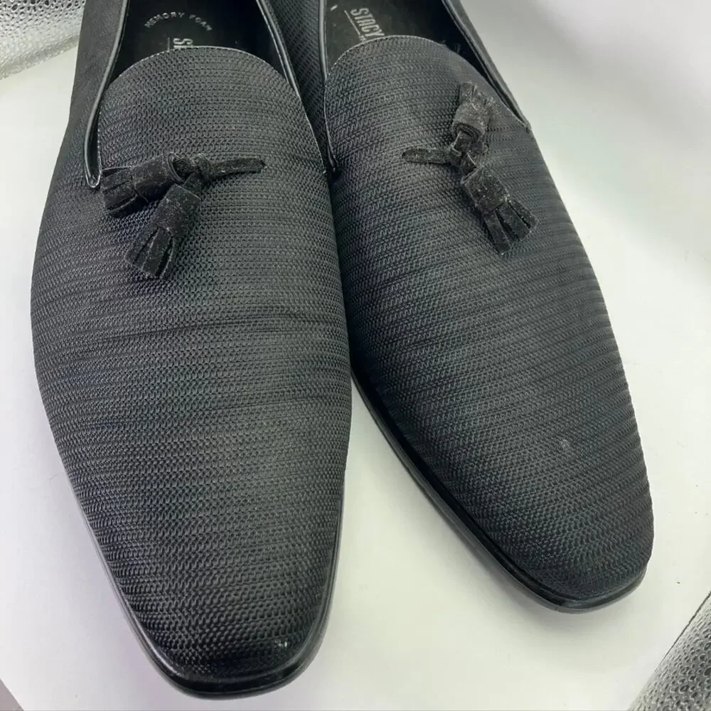 Stacy Adams Tazewell Slip On‎ Loafers Dress Shoes 25343 Black Size 13M Slip On